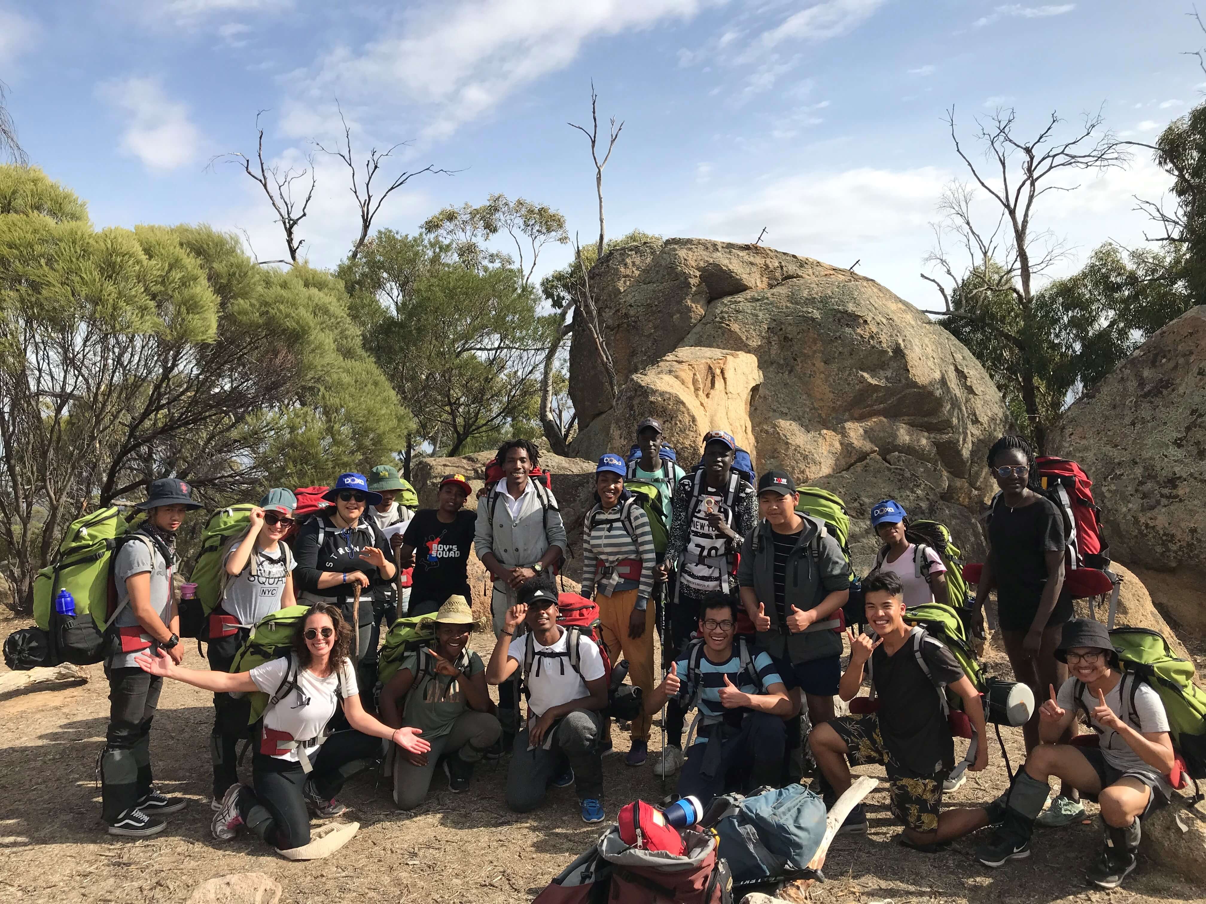 Young adventurers connect and gain confidence